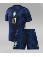 Otroške Nogometnih dresov Brazilija Neymar Jr #10 Gostujoči SP 2026 Kratki rokavi (+ hlače)